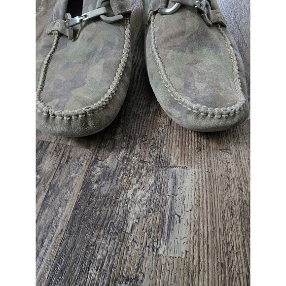 Donald J. Pilner Men’s Veeda Horsebit Suede Loafer Driving Moccasins 13M Camo main image 4